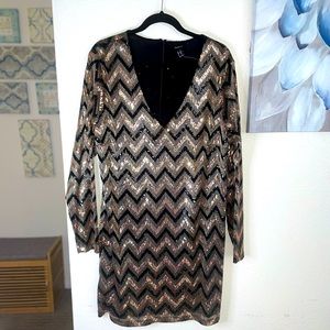 Plus size sequin dress